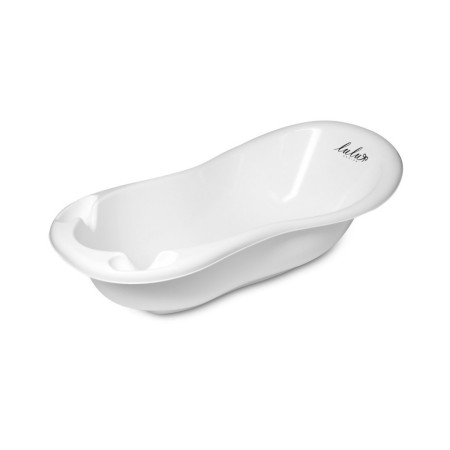 Bathtub with drain and non-slip mat MALTEX Lulu Design 100 cm, white