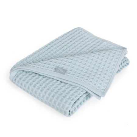 Детское вафельное одеяло плед Ceba Baby 90x90 см Mist Blue