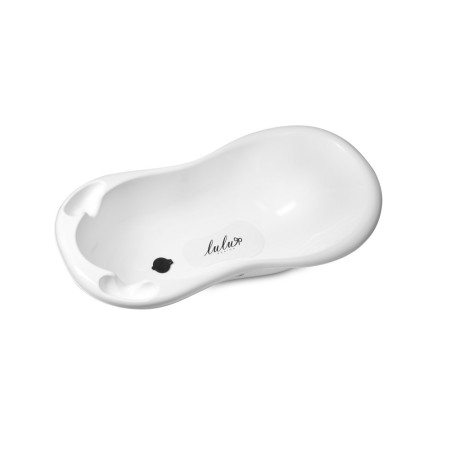 Bathtub with drain and non-slip mat MALTEX Lulu Design 100 cm, white